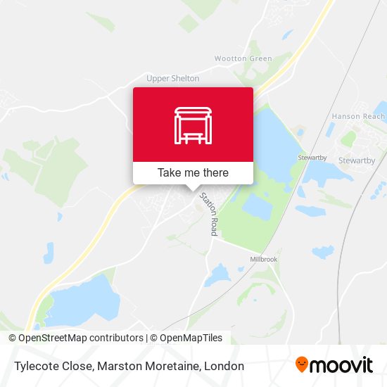 Tylecote Close, Marston Moretaine map