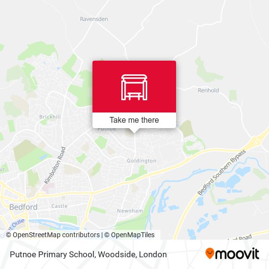 Putnoe Primary School, Woodside map