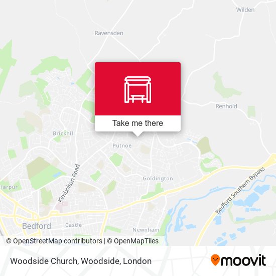 Woodside Church, Woodside map