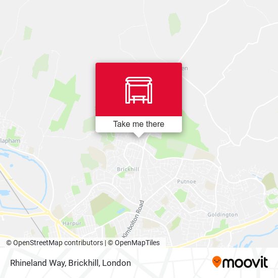Rhineland Way, Brickhill map