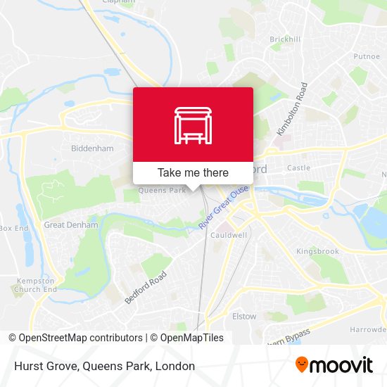 Hurst Grove, Queens Park map