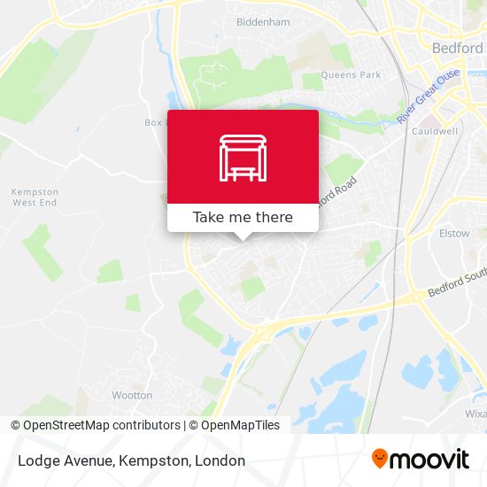 Lodge Avenue, Kempston map
