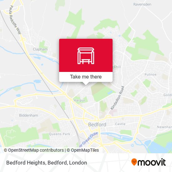 Bedford Heights, Bedford map