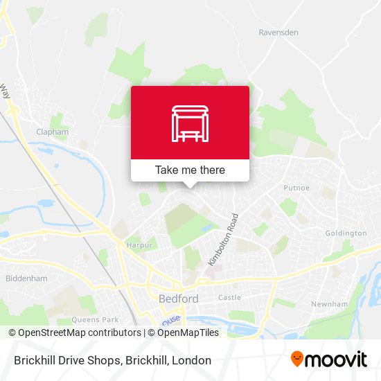 Brickhill Drive Shops, Brickhill map