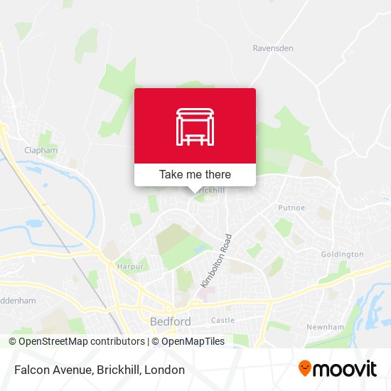 Falcon Avenue, Brickhill map