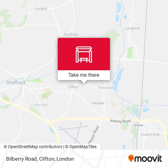 Bilberry Road, Clifton map