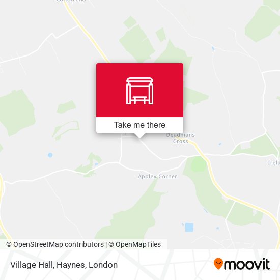 Village Hall, Haynes map