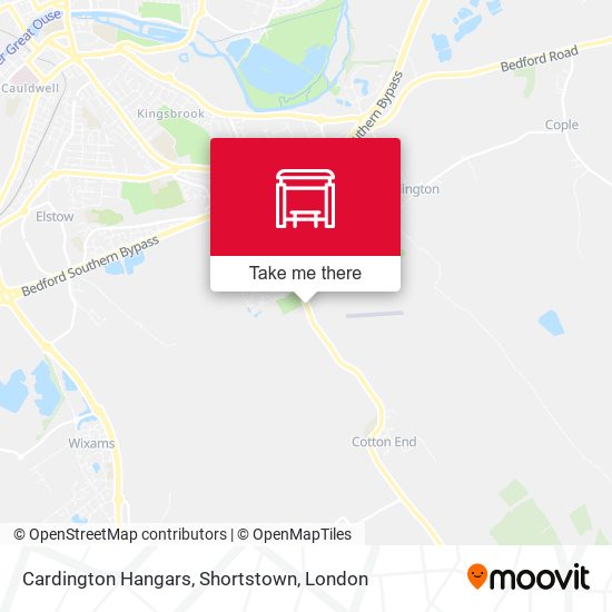 Cardington Hangars, Shortstown map