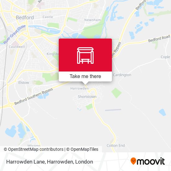 Harrowden Lane, Harrowden map