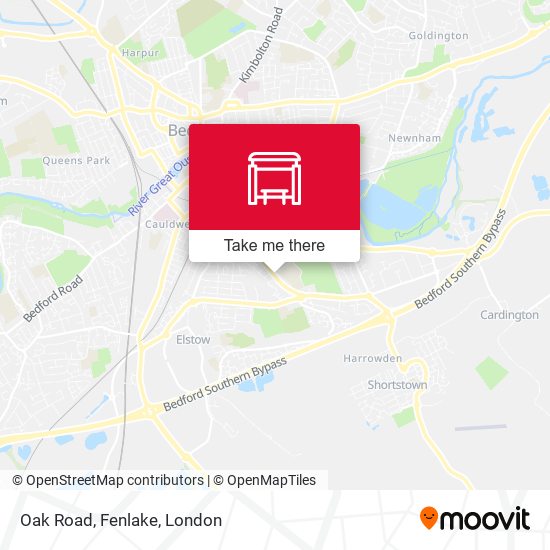 Oak Road, Fenlake map