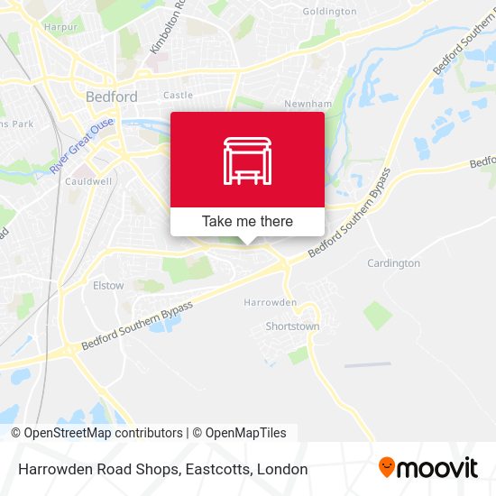 Harrowden Road Shops, Eastcotts map