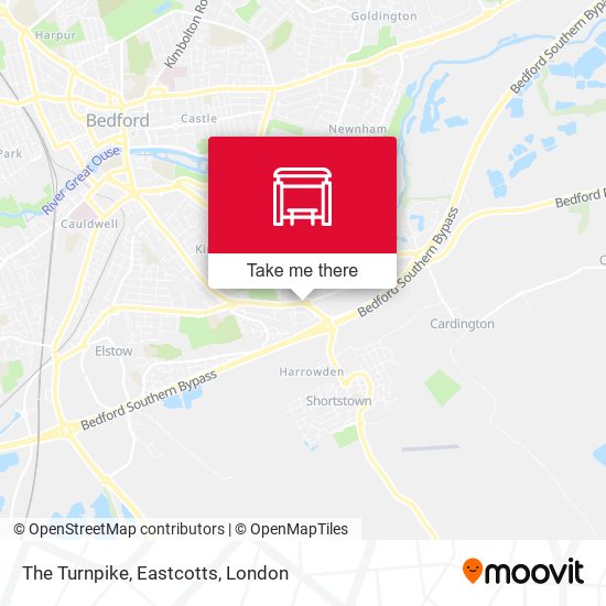 The Turnpike, Eastcotts map