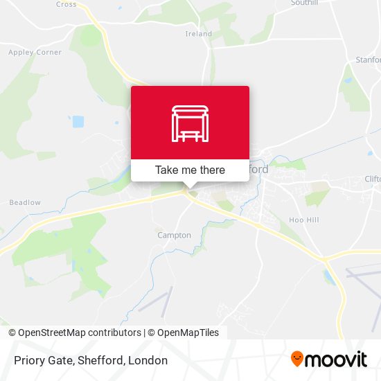 Priory Gate, Shefford map