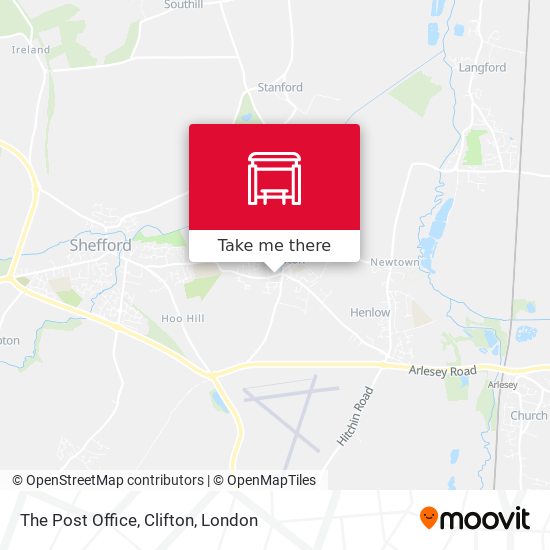 The Post Office, Clifton map