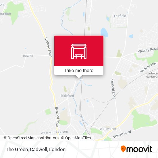 The Green, Cadwell map