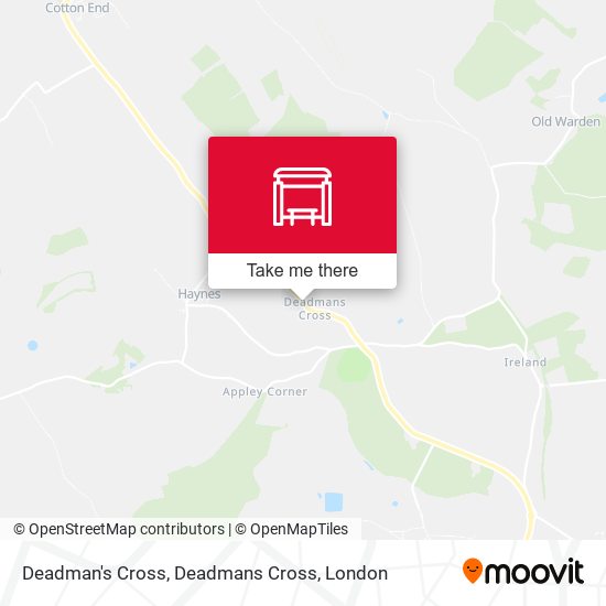 Deadman's Cross, Deadmans Cross map
