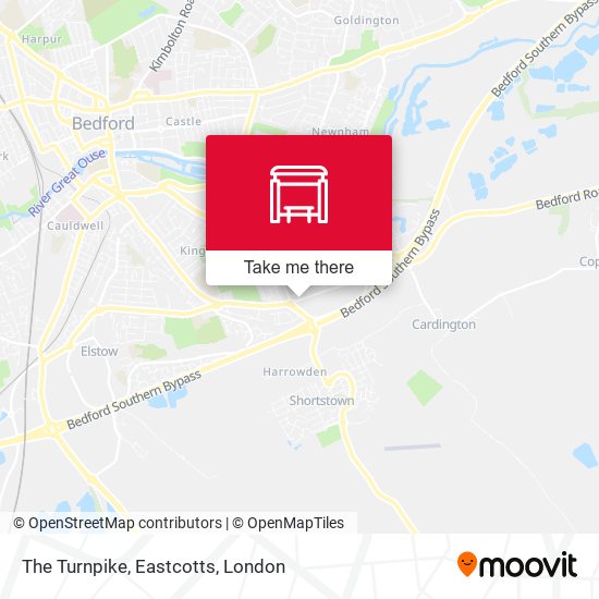 The Turnpike, Eastcotts map