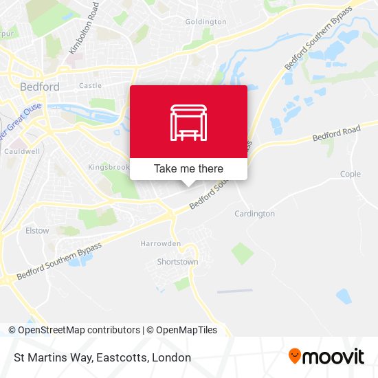 St Martins Way, Eastcotts map
