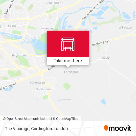 The Vicarage, Cardington map