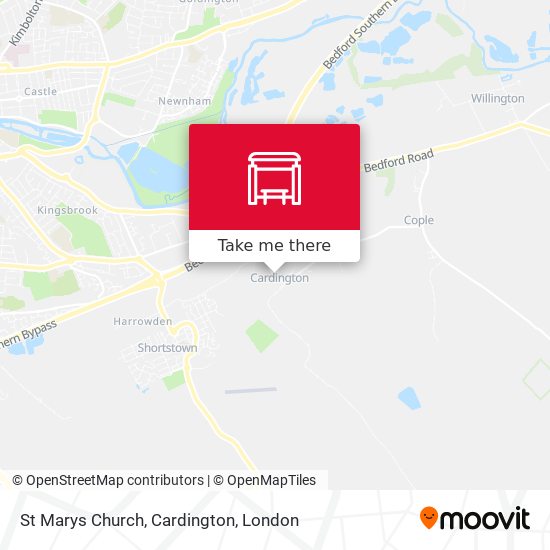 St Marys Church, Cardington map
