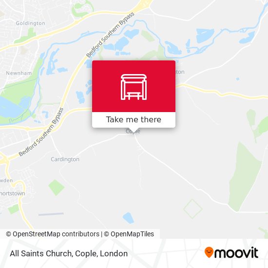 All Saints Church, Cople map