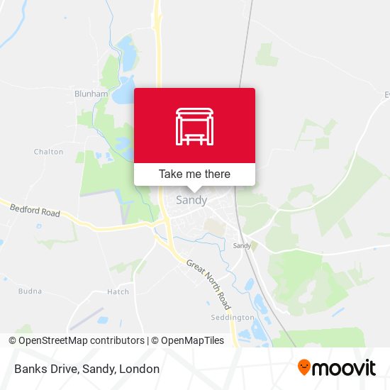 Banks Drive, Sandy map