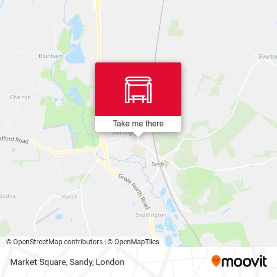 Market Square, Sandy map