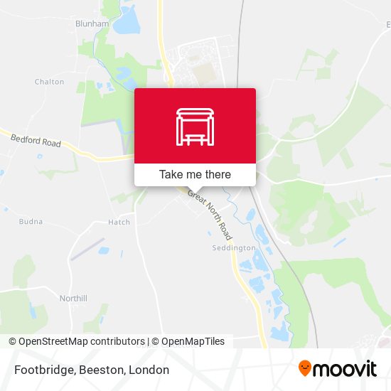 Footbridge, Beeston map
