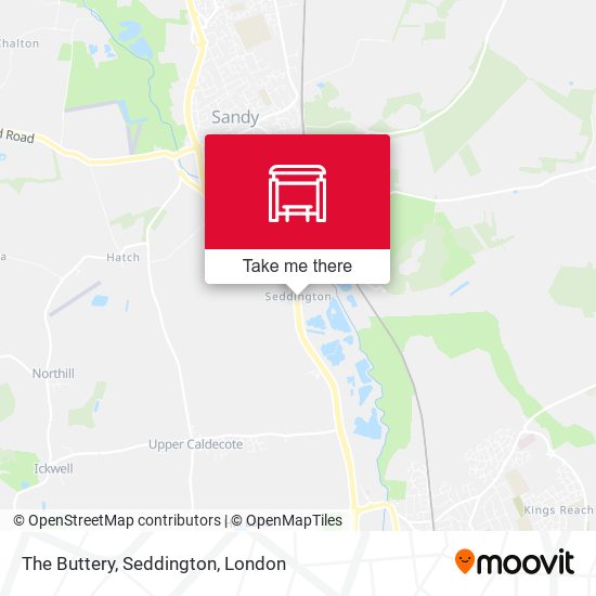 The Buttery, Seddington map