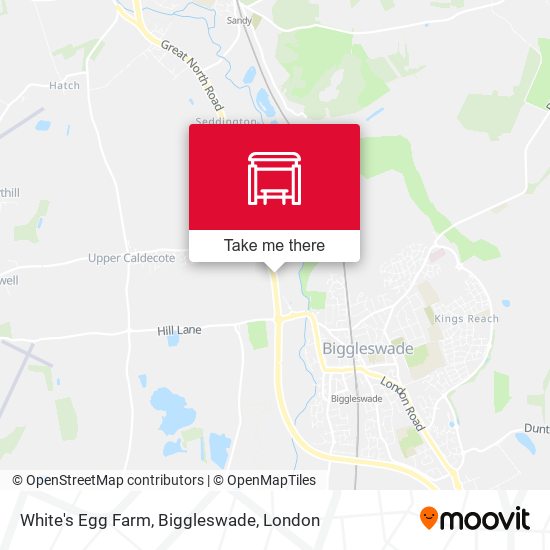White's Egg Farm, Biggleswade map