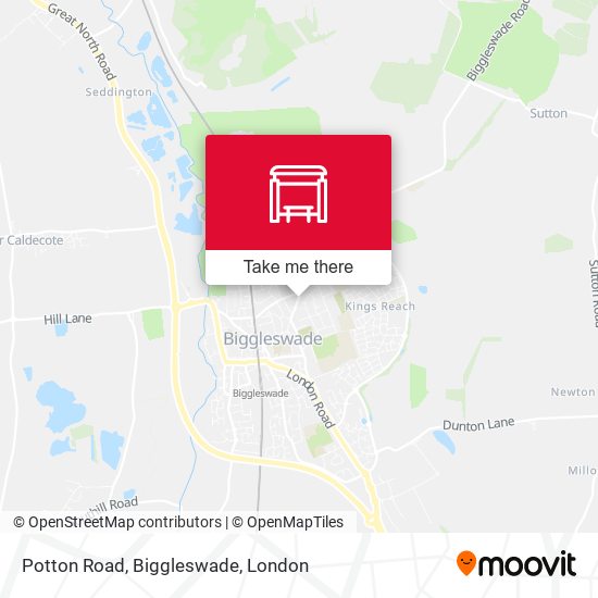 Potton Road, Biggleswade map