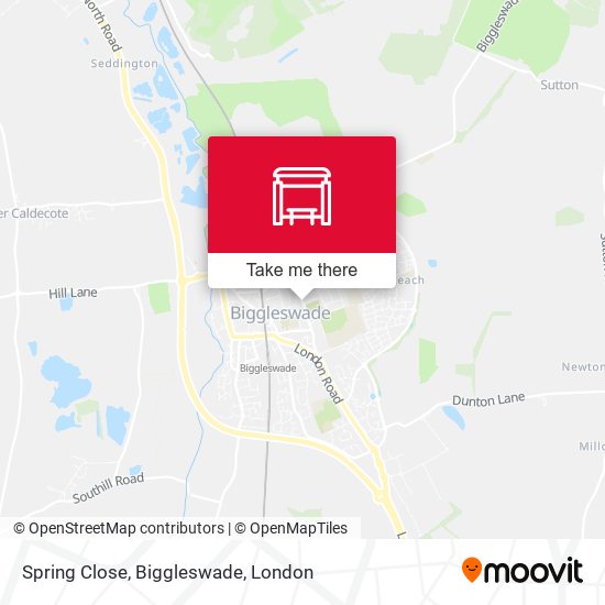 Spring Close, Biggleswade map