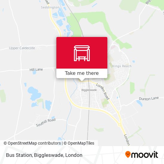 Bus Station, Biggleswade map