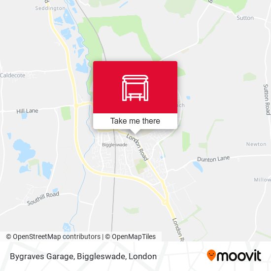 Bygraves Garage, Biggleswade map