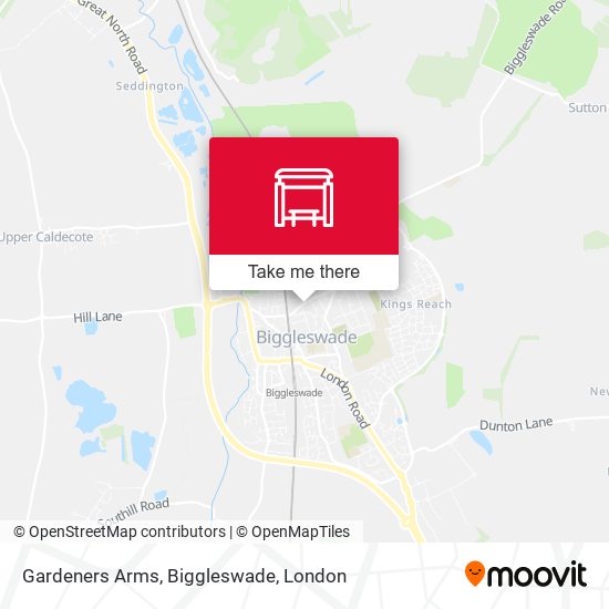 Gardeners Arms, Biggleswade map
