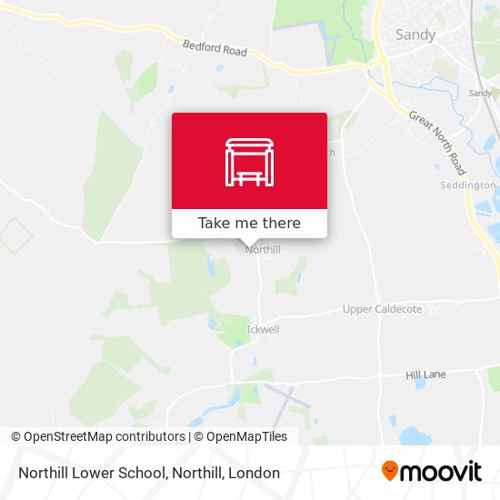 Northill Lower School, Northill map