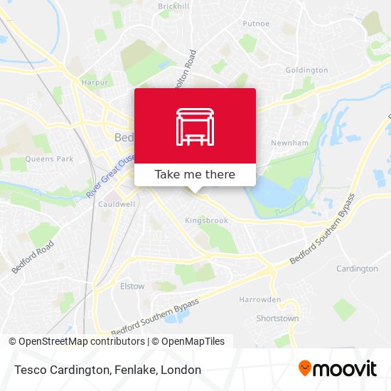 Tesco Cardington, Fenlake map
