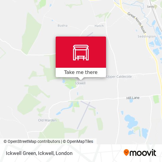 Ickwell Green, Ickwell map