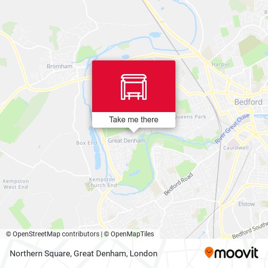 Northern Square, Great Denham map