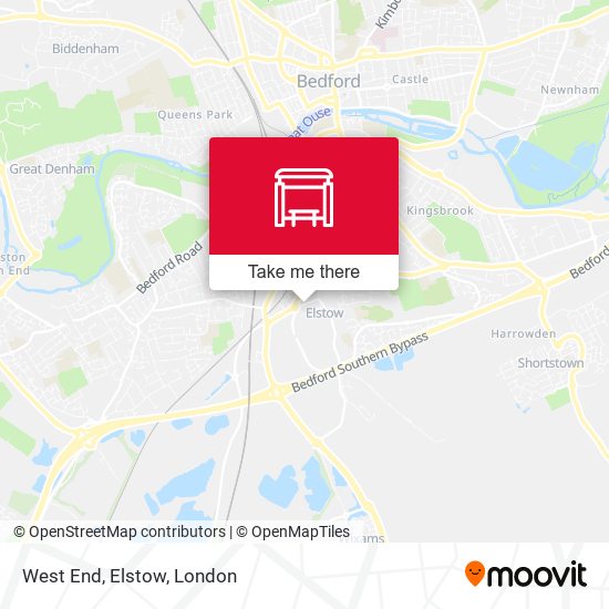 West End, Elstow map