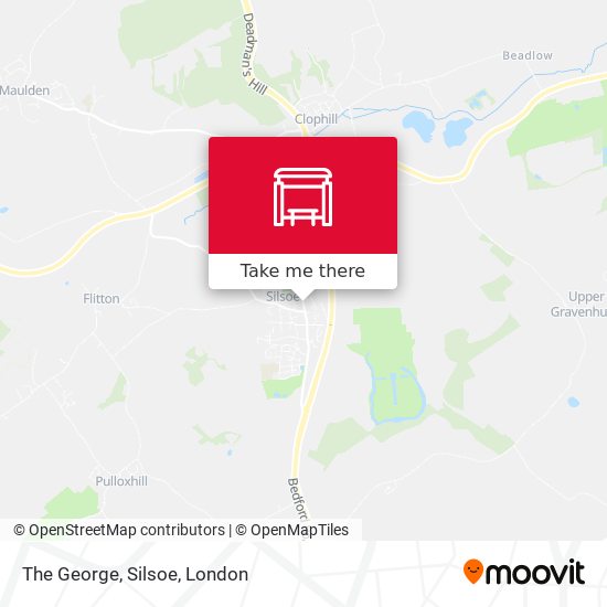 The George, Silsoe map