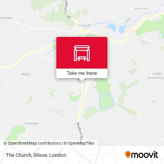 The Church, Silsoe map