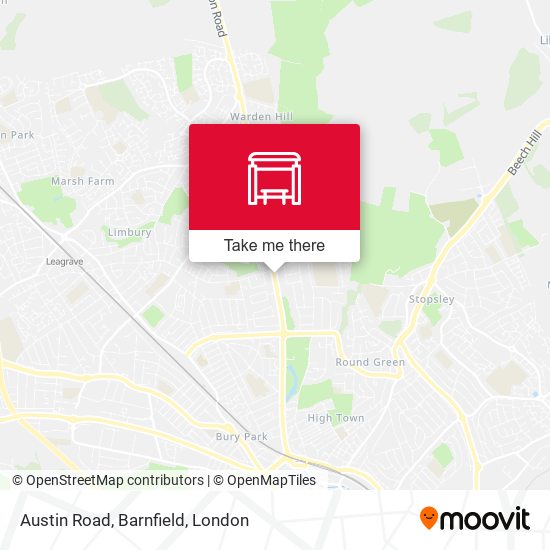 Austin Road, Barnfield map