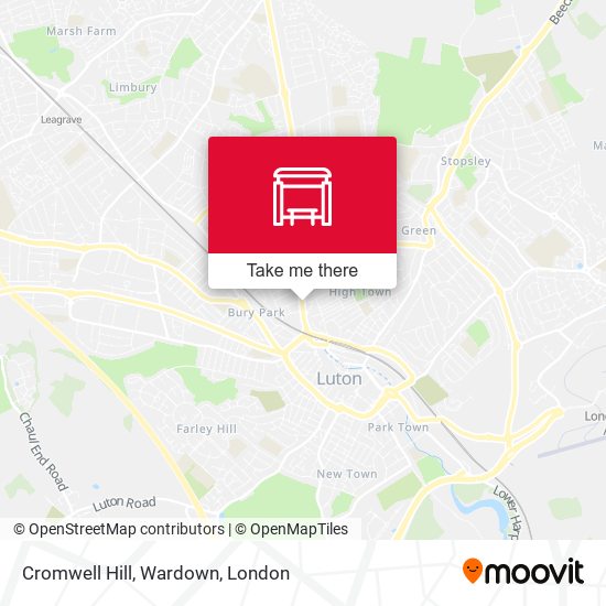 Cromwell Hill, Wardown map