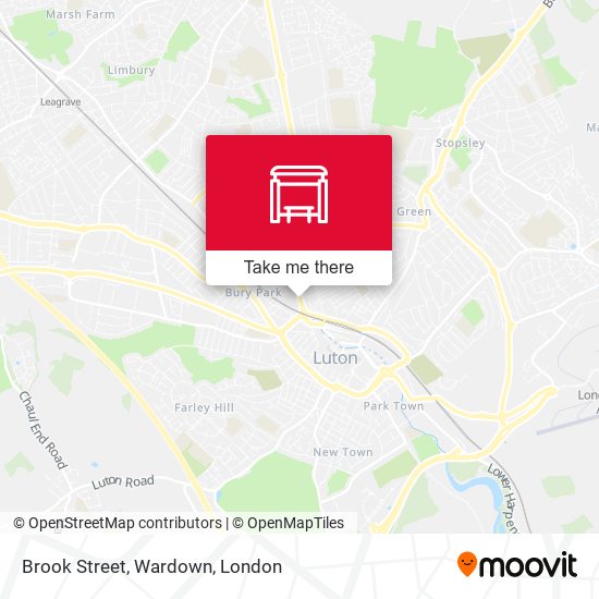 Brook Street, Wardown map