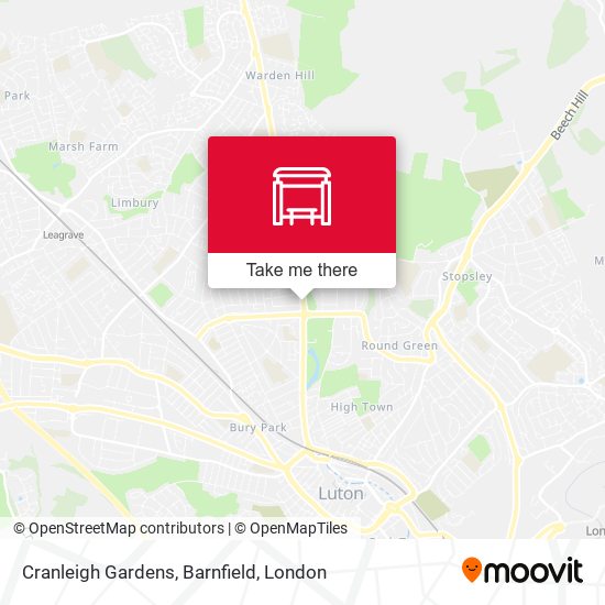 Cranleigh Gardens, Barnfield map
