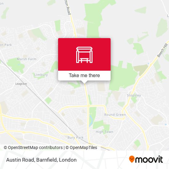 Austin Road, Barnfield map