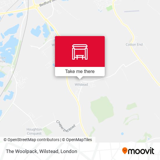 The Woolpack, Wilstead map