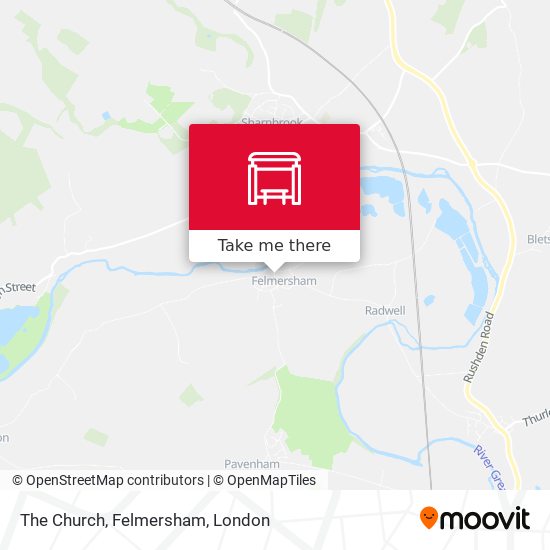 The Church, Felmersham map