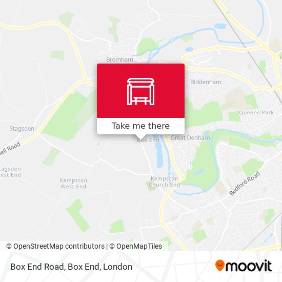 Box End Road, Box End map
